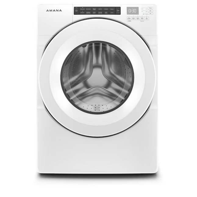 Amana 4.3-cu ft High Efficiency Stackable Front-Load Washer (White) ENERGY STAR