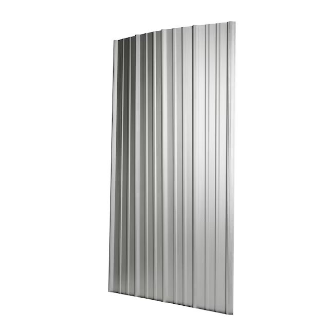 Metal Sales 3-Feet x 12-Feet Ribbed Galvalume Steel Roof Panel