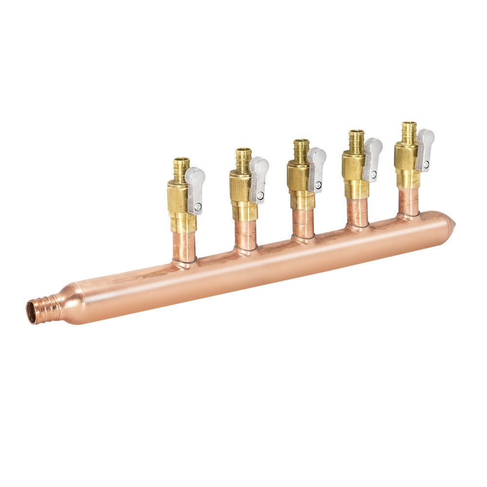 Sioux Chief Copper F1807 Closed End Manifold System (5-Port)