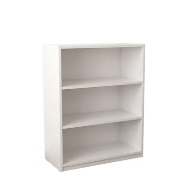 Style Selections White 3-Shelf Bookcase (24.8-in W x 31.65-in H x 11.65-in D)