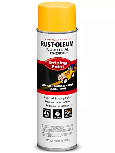 Pintura de rayas invertidas Rust-Oleum® - (Amarillo, 18 oz) 