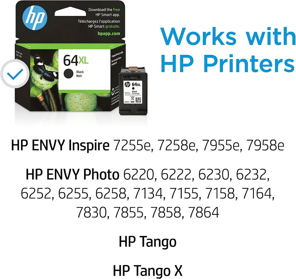 HP 64XL Black High-yield Ink Cartridge