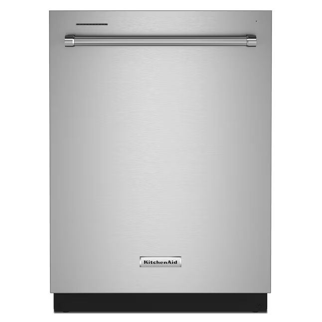 KitchenAid FREEFLEX con control superior de tercer estante Tercer estante para lavavajillas empotrado de 24 pulgadas (acero inoxidable con acabado Printshield), 44 dBA