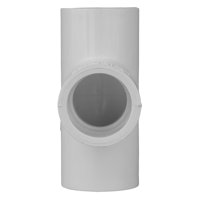 Charlotte Pipe White PVC 2-in. SCH40 Tee for Pressure Applications