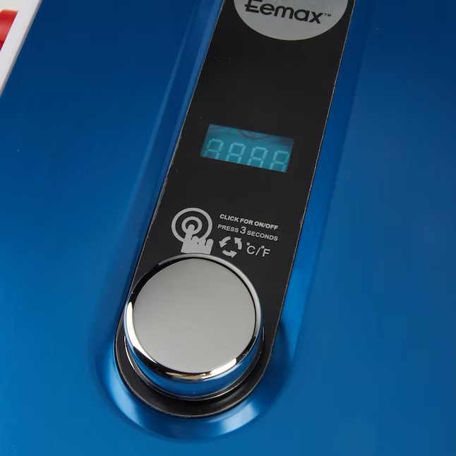 Calentador de agua eléctrico sin tanque Eemax de 240 voltios, 13 kW y 2,4 GPM 