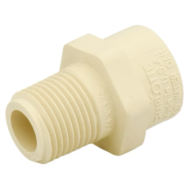 Charlotte Pipe 3/4-in Socket x 1/2-in CPVC Male Adapter