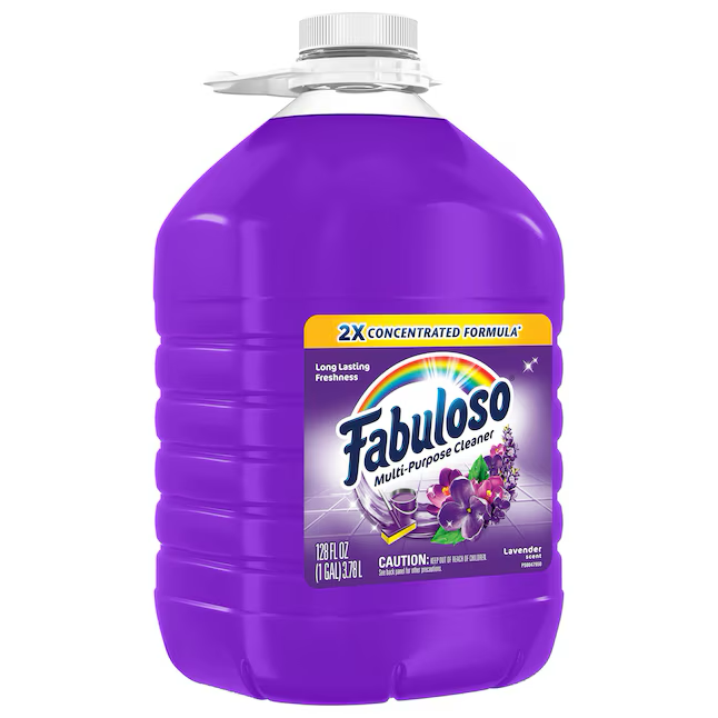 Limpiador líquido multiusos Fabuloso de lavanda de 128 oz