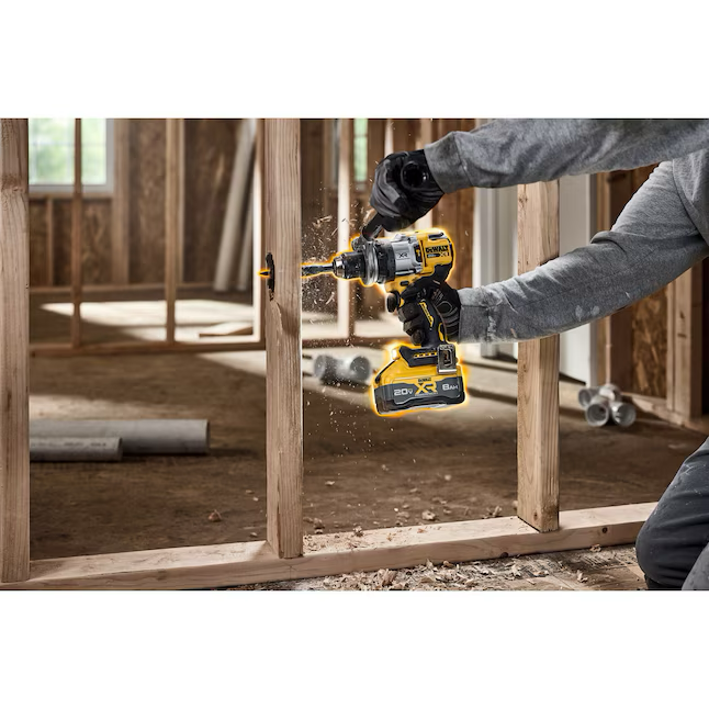 DEWALT XR 1/2-in 20-volt Max Variable Brushless Cordless Hammer Drill (1-Battery Included)