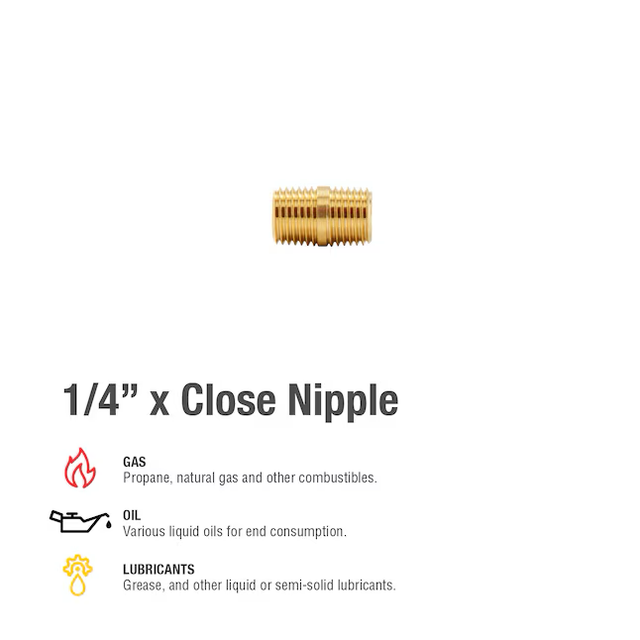 Proline Series 1/4-in x 1/4-in Threaded Male Adapter Nipple Fitting