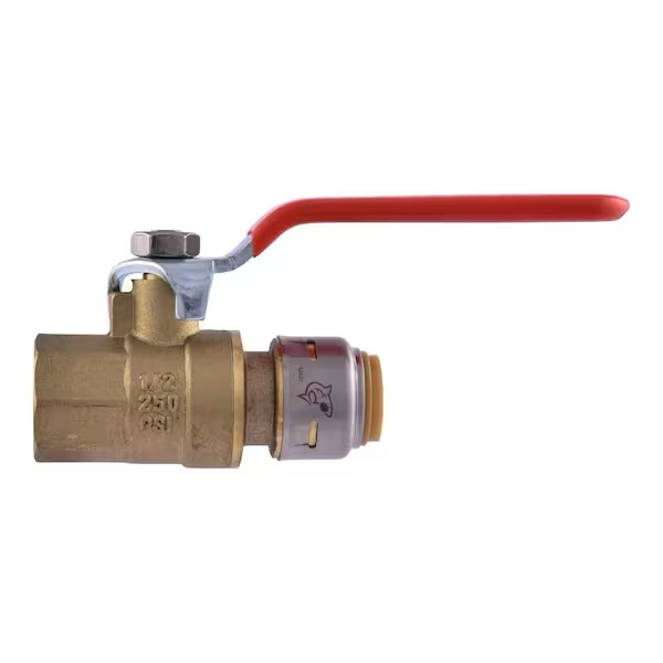 SharkBite Max 1/2 in. Brass Push-to-Connect x FIP Ball Valve