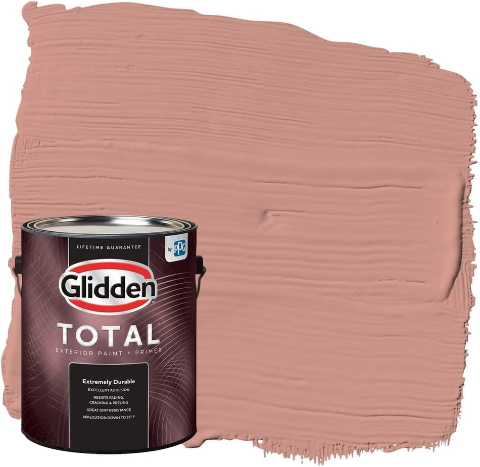 Glidden Total Exterior Paint & Primer Semi-Gloss, Long Weekend