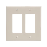 Eaton Placa de pared decorativa para interiores de policarbonato color almendra claro, tamaño mediano, 2 unidades