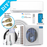 MRCOOL DIY 4ta generación ENERGY STAR Zona única 23000-BTU 20.5 SEER Mini aire acondicionado dividido sin conductos Bomba de calor incluida con juego de línea de 25 pies 230 voltios