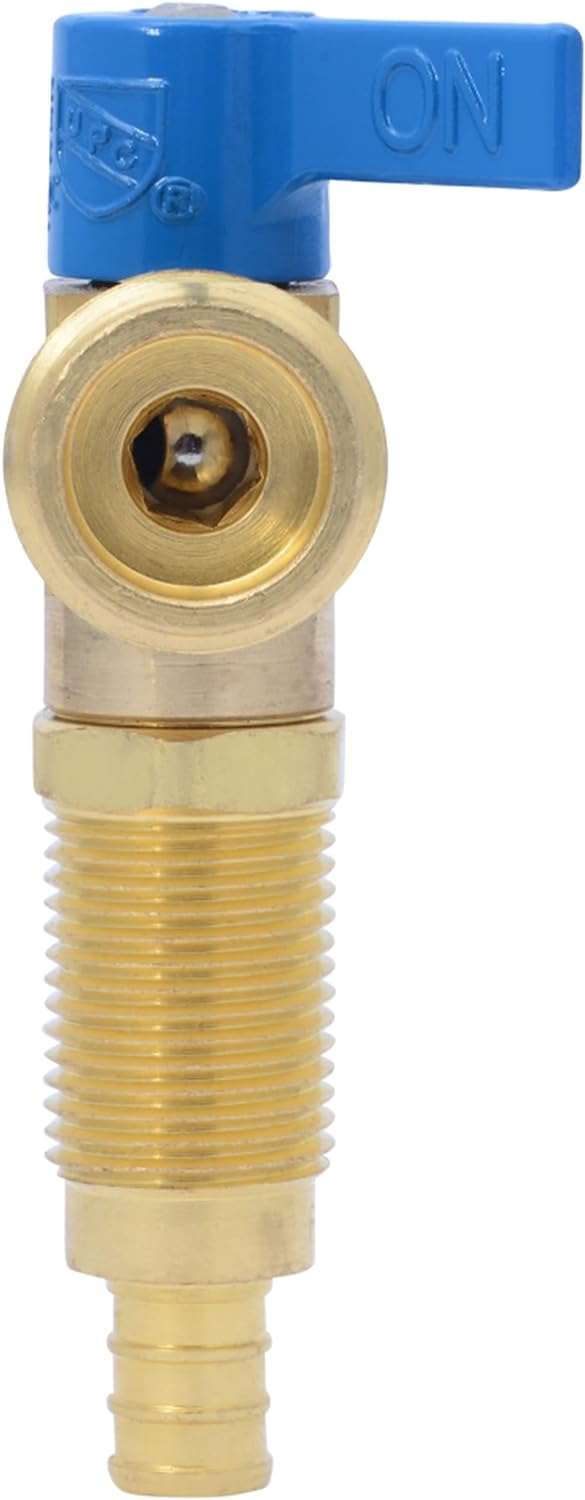 SharkBite 1/2 in. Brass Crimp Washing Machine Valve (Blue)