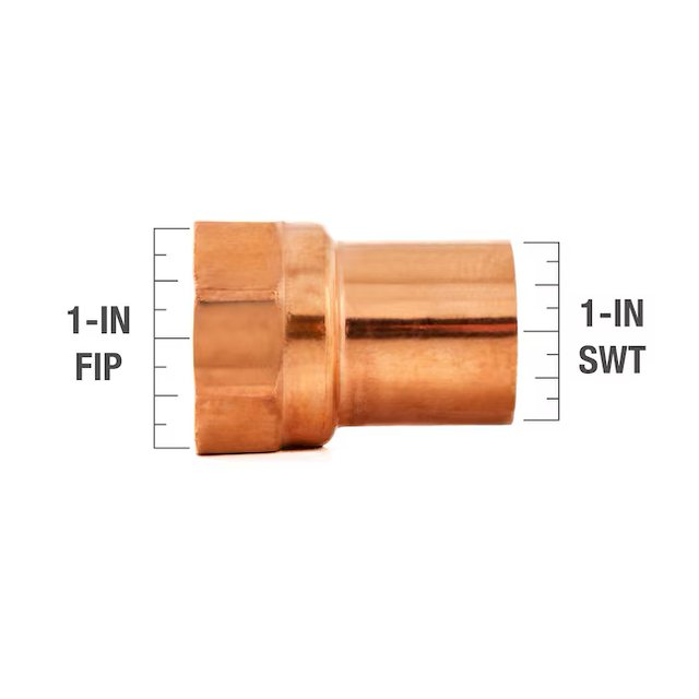 Streamline 1-in Copper Female Adapter