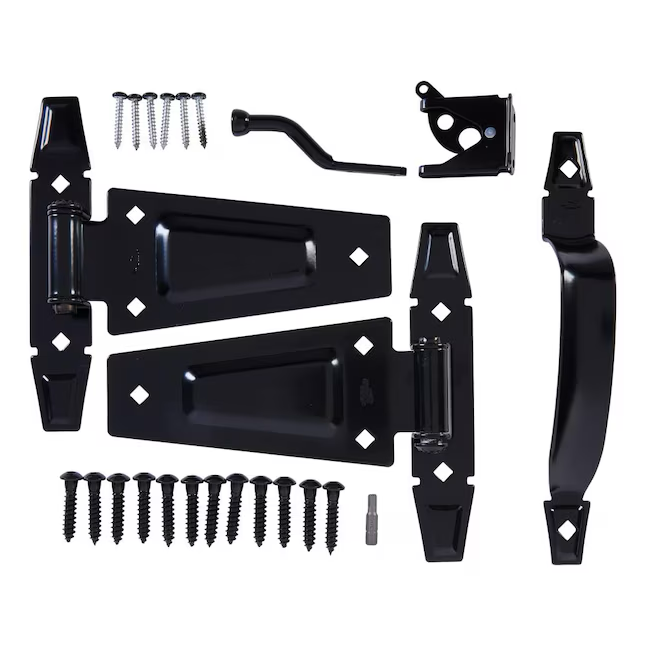 National Hardware 10-11/50-in Black Gate Hardware Kit