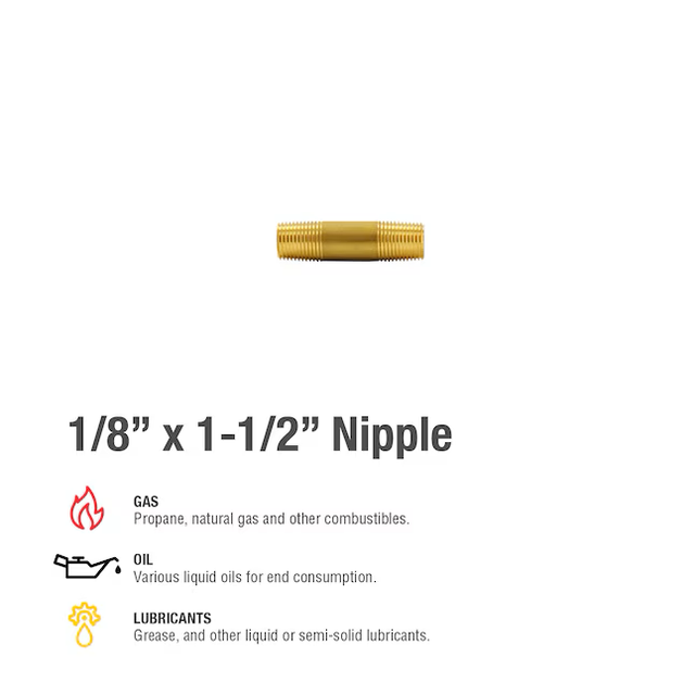 Proline Series 1/8-in x 1/8-in Threaded Male Adapter Nipple Fitting