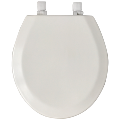 Eastman Wood Toilet Seat - Beveled Elongated Top