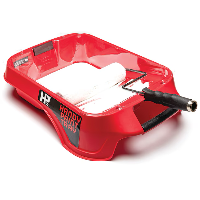 HANDy Red Plastic Paint Tray with Handle, Deep-Well Design, 22.5-in x 15-in