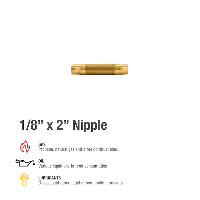 Proline Series 1/8-in x 1/8-in Threaded Male Adapter Nipple Fitting