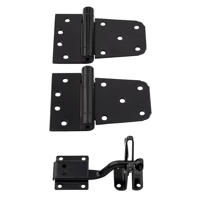 National Hardware 3-1/2-in Black Gate Hardware Kit