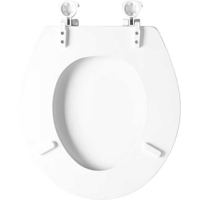 Mansfield Wood White Round Toilet Seat