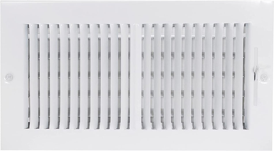 18 x 6 Inch Ventilation Steel Sidewall/Ceiling Register Return Air Grille, Steel Duct Opening