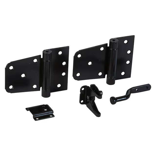 National Hardware 3-1/2-in Black Gate Hardware Kit