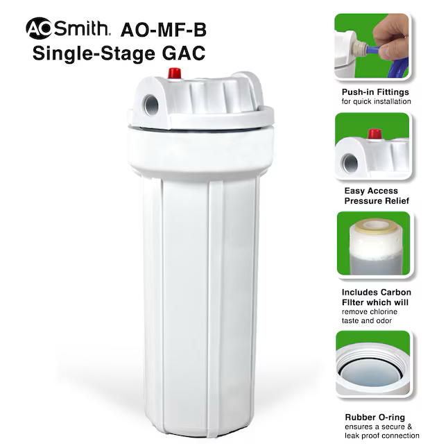 A.O. Smith Single-stage Gac Under Sink Water Filtration System