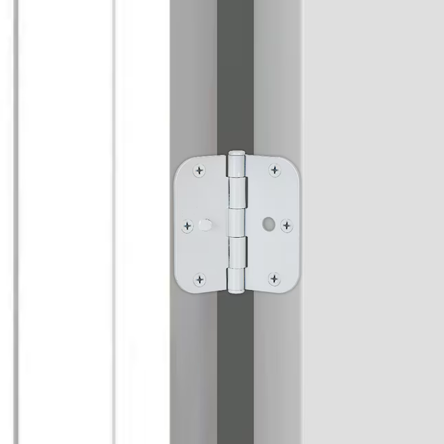 RELIABILT 3-1/2-in H x 5/8-in Radius White Security Interior Door Hinge (3-Pack)