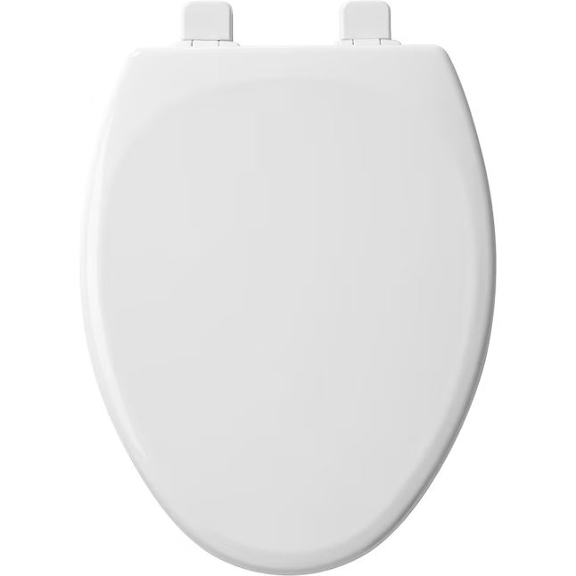 Mansfield Wood White Elongated Soft Close Toilet Seat