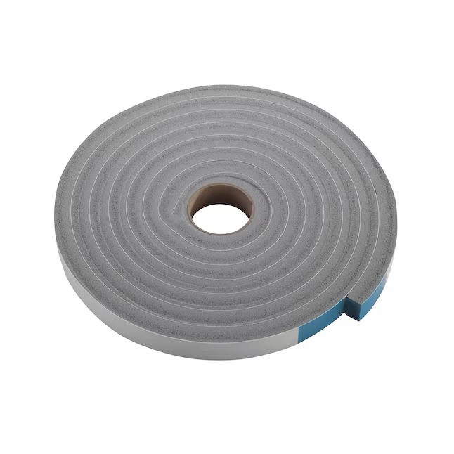 M-D 10-ft x 3/4-in x 1/2-in Gray PVC Foam Window Weatherstrip