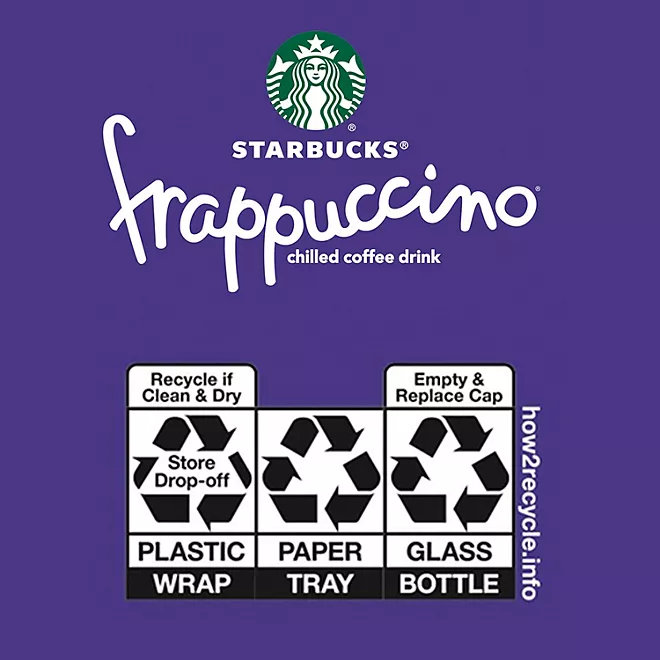 Bebida de café Starbucks Frappuccino, moca (9.5 oz., 15 pk.)