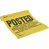 Hillman Letrero prohibido de papel de 11 x 11 pulgadas (paquete de 25) 