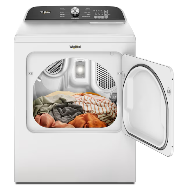 Whirlpool 7-cu ft Steam Cycle Electric Dryer (White)