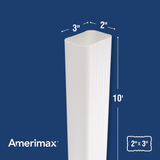 Amerimax Traditional Vinyl 120-in White Downspout