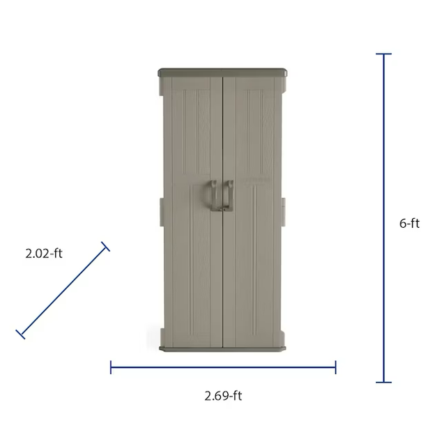 CRAFTSMAN 2-ft x 2-ft Resin Storage Shed (Floor Included)