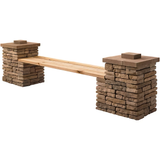 Belgard Bloque de muro de contención de hormigón para muro de cantera de 4 pulgadas de alto x 12 pulgadas de largo x 5,75 pulgadas de profundidad