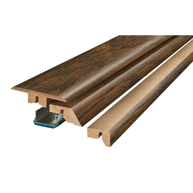 Project Source Toasted 0.75-in T x 2.37-in W x 78.7-in L Laminate Wood Multi-purpose Floor Moulding