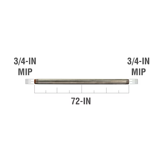 Southland 3/4-in x 72-in Galvanized Pipe