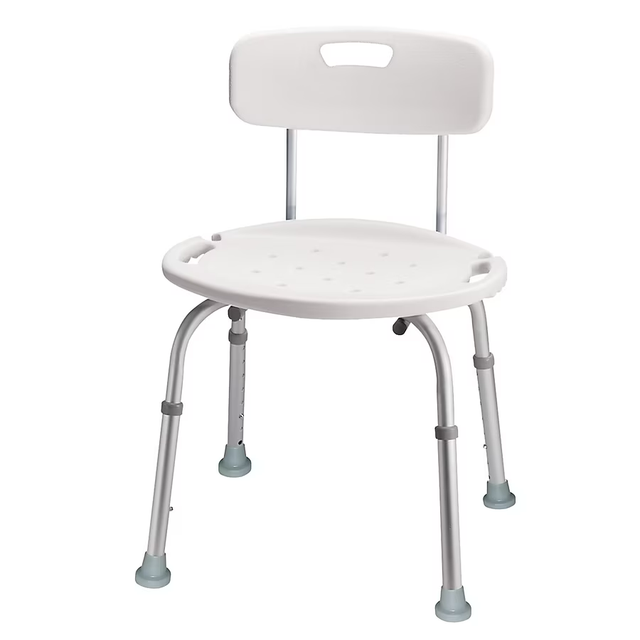 Project Source White Shower and Bath Stool