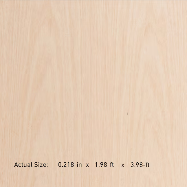 1/4-in x 2-ft x 4-ft Oak Sanded Plywood