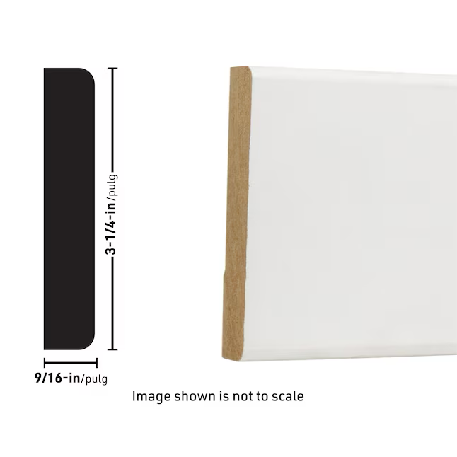 RELIABILT 9/16-in x 3-1/4-in x 12-ft Primed MDF 433 Casing