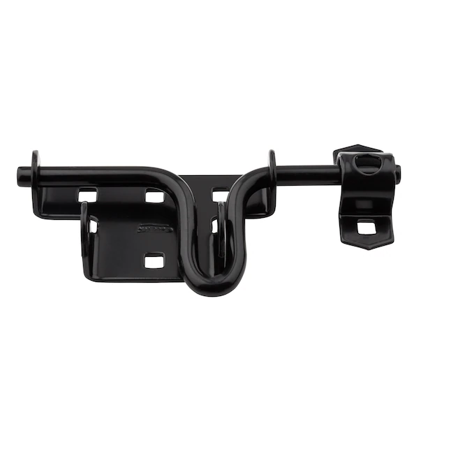 National Hardware 7-in Black Gate Latch