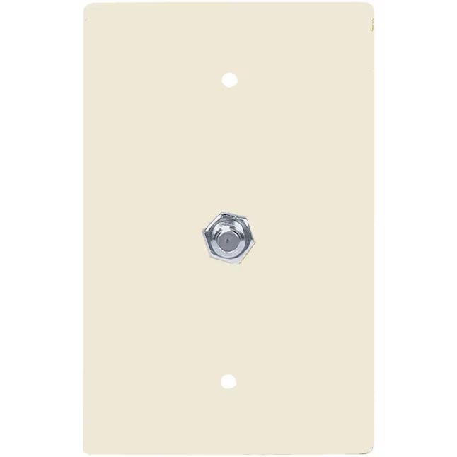 Eaton 1-Gang Midsize Light Almond Plastic Indoor Wall Plate