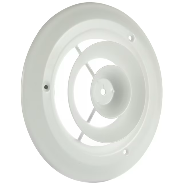 RELIABILT 10-in x 10-in Step-down Steel Sidewall/Ceiling Diffuser in White