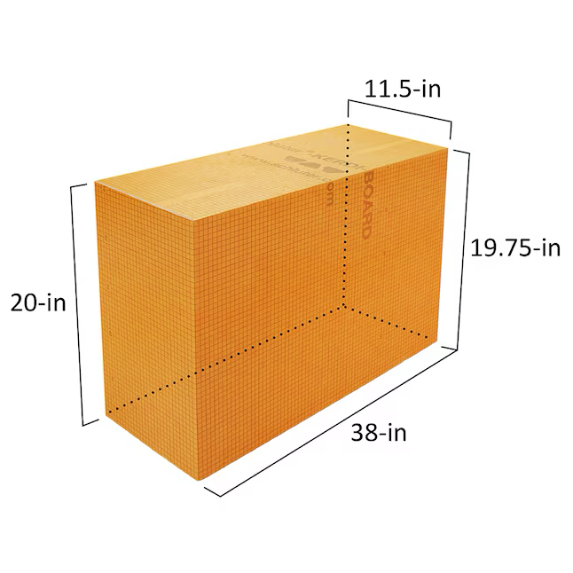 Schluter Systems Kerdi-Board rechteckige Bank, 38 x 11 1/2 Zoll