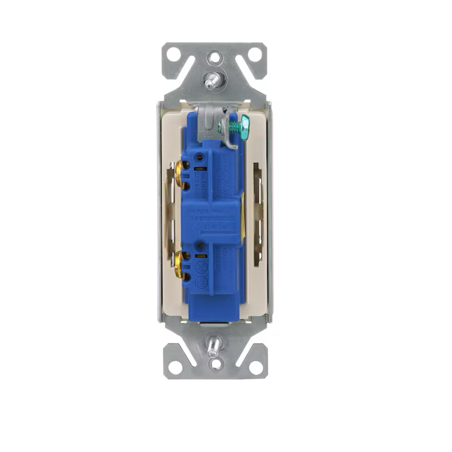 Eaton 15-Ampere-Einpol-Lichtschalter mit Beleuchtung, helle Mandel