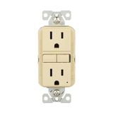 Eaton 15-Amp 125-volt Tamper Resistant GFCI Residential Decorator Outlet, Ivory