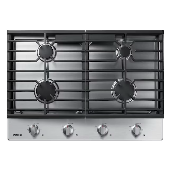 Samsung 30-in 4 Burners Stainless Steel Gas Cooktop